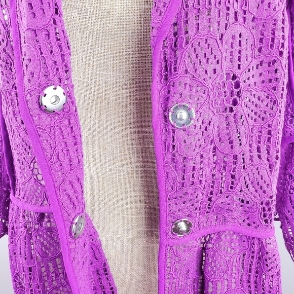 PETER Nygard blazet jacket size Medium Purple - Picture 9 of 14